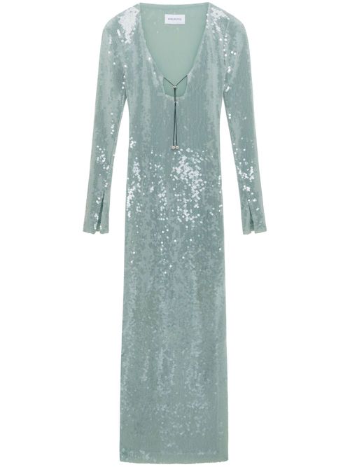 Solaria sequin-embellished midi dress - Blue