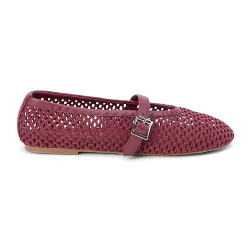 Coconuts by Matisse Womens Nolita Mary Jane Ballet Flats Casual - Brown