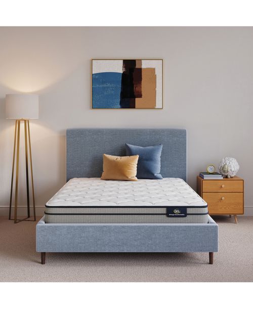 "Closeout! Flowering Cherry 9.5"" Medium Euro-Top Mattress - California King"