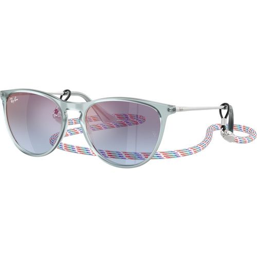 Ray - Ban Kid Ray - Ban RJ9060S JUNIOR ERIKA 7223U0 Sunglasses Injected Blue Blue Pantos Mirror Nuanced