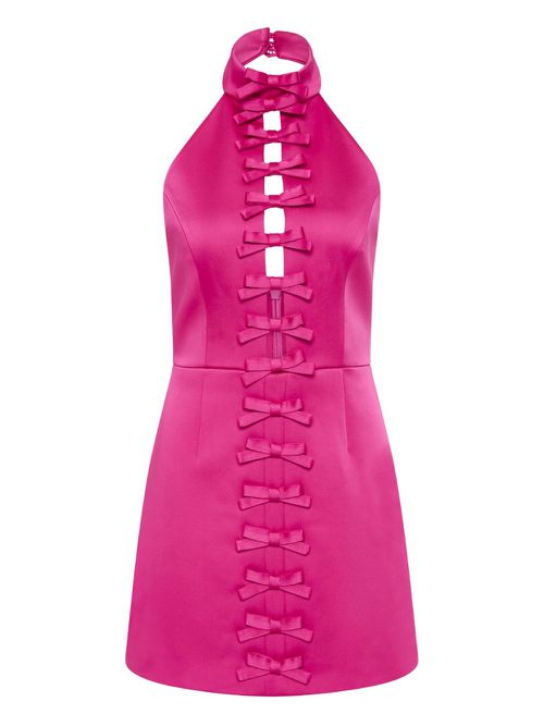 Halterneck mini dress - Pink