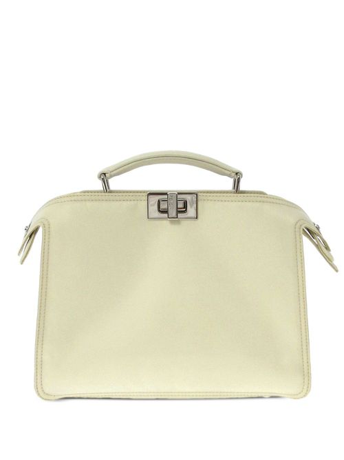 Small Peekaboo ISeeU handbag - White