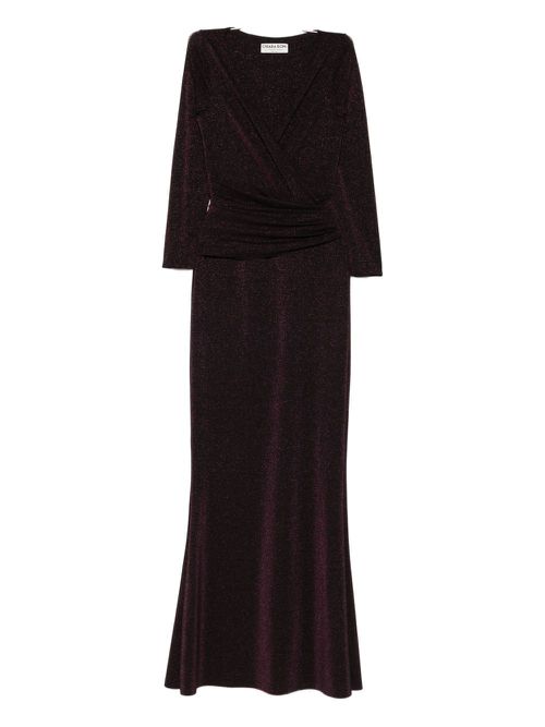Metallic maxi dress - Purple