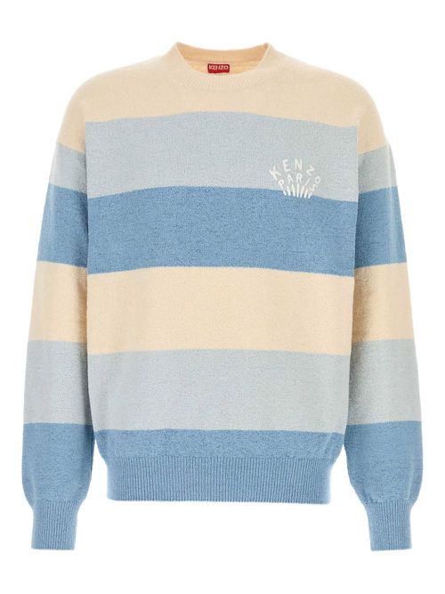 Kenzo logo-embroidered jumper - Blue