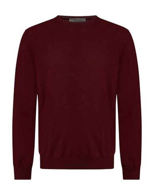 Man Sweater Burgundy Size 44 Virgin Wool