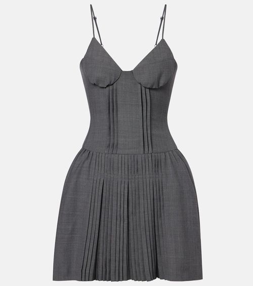 Pleated minidress