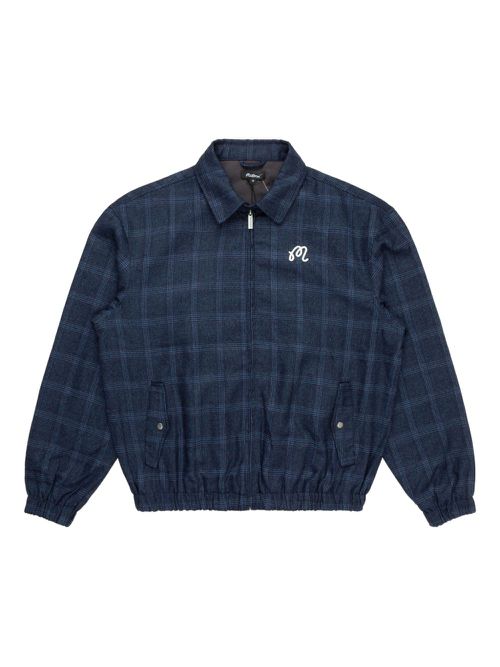 Plaid zip-up jacket - Blue