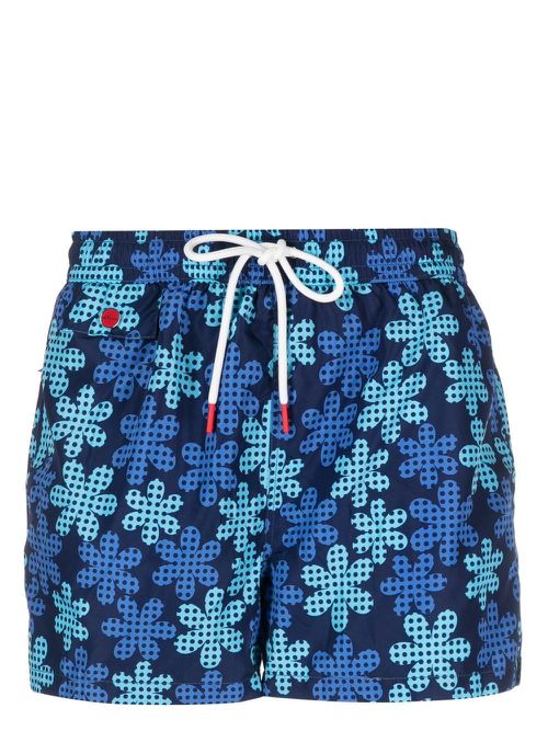 Logo-print swim shorts - Blue