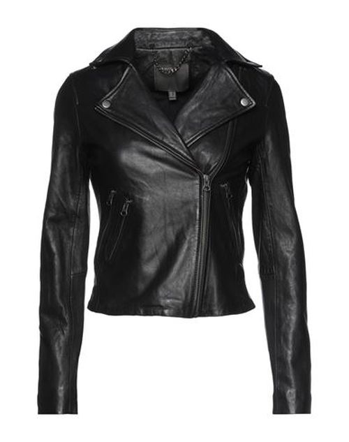 Muubaa Woman Jacket Black Size 10 Lambskin