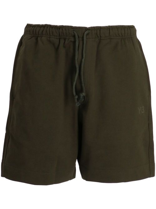 Logo-print jersey shorts - Green