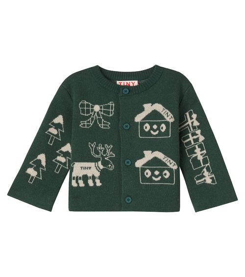 Baby Tiny Town wool-blend cardigan
