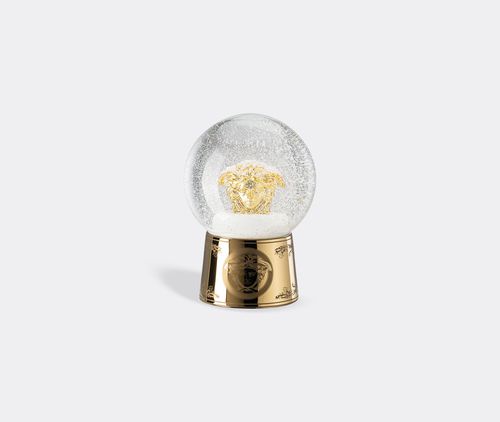 'golden Medusa' Glass Snow Sphere, Large