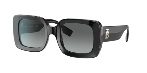Burberry Woman Sunglass Delilah - Frame color: Black, Lens color: Grey Gradient