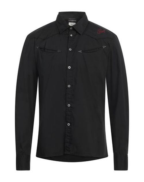 Richmond Man Shirt Black Size XXL Cotton, Elastane