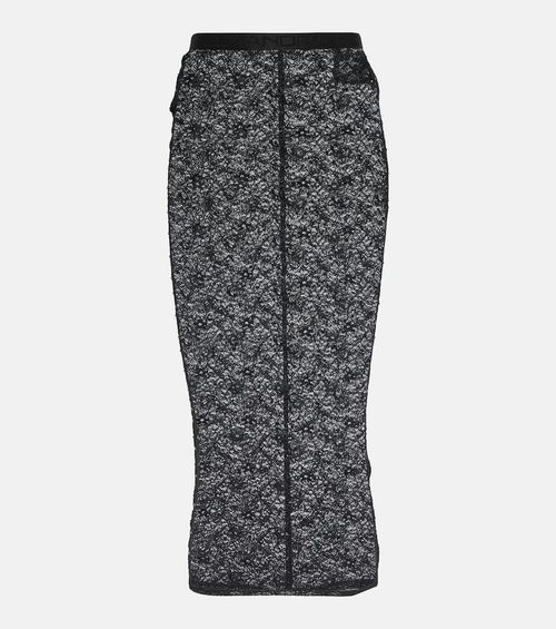 Lace pencil skirt