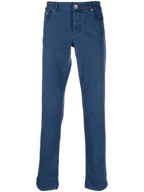 Mid-rise slim-fit jeans - Blue