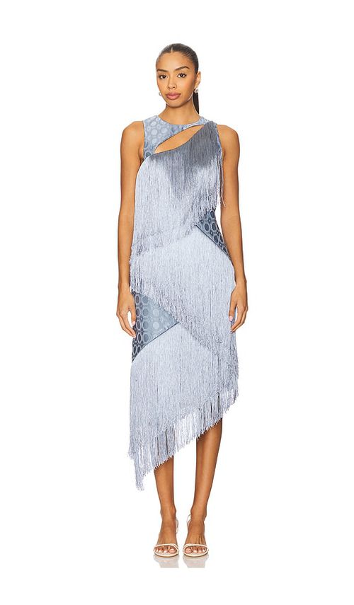 Alexis Costa Dress in Blue Jacquard.  XS also in L