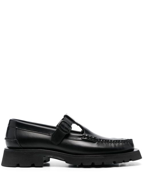 Alber T-bar leather loafers - Black
