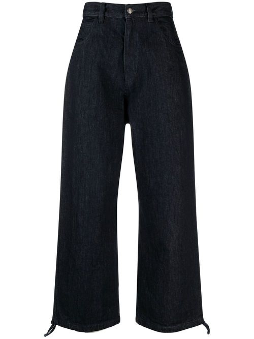 High-rise tapered jeans - Blue