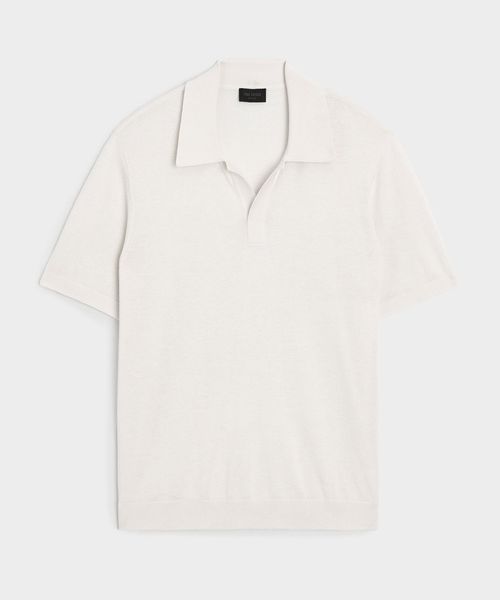 Silk-Cashmere Montauk Sweater Polo