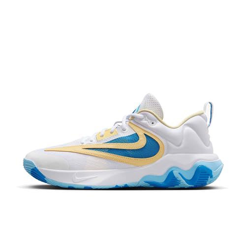 Nike Giannis Immortality 3 Basketball Shoes (DZ7533-101, White/Light Laser Orange/Soft Yellow)