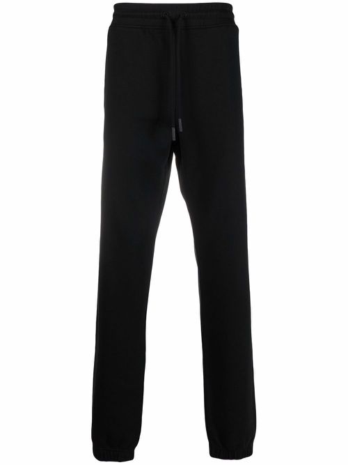Folk print track pants - Black