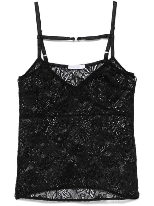 Lace tank top - Black