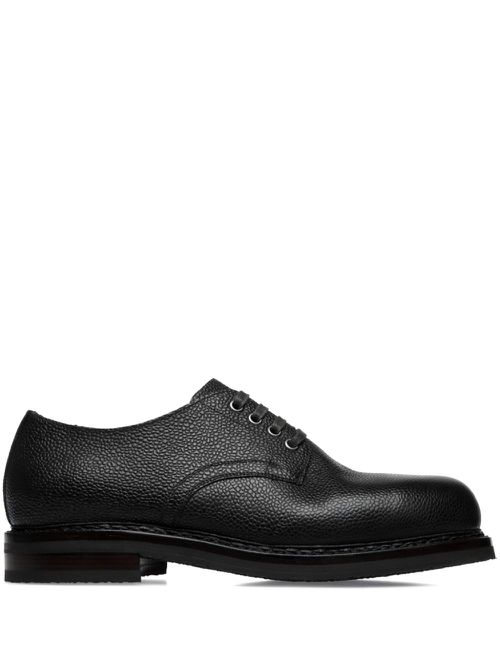 Leather derby shoes - Black