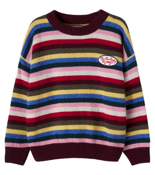 Root striped wool-blend sweater