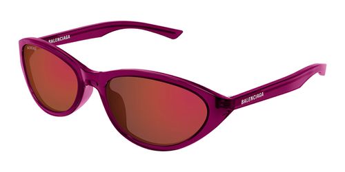 Balenciaga BB0404SK Asian Fit 003 Men's Sunglasses Burgundy Size 58