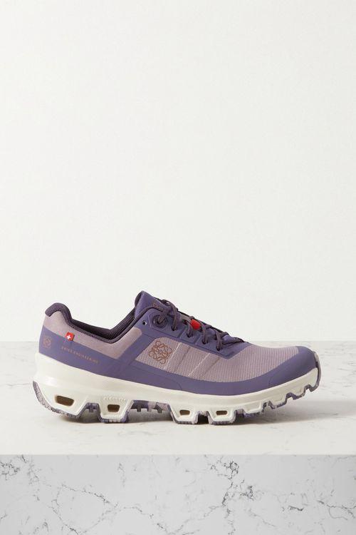 + On Cloudventure Recycled-canvas And Mesh Sneakers - Purple