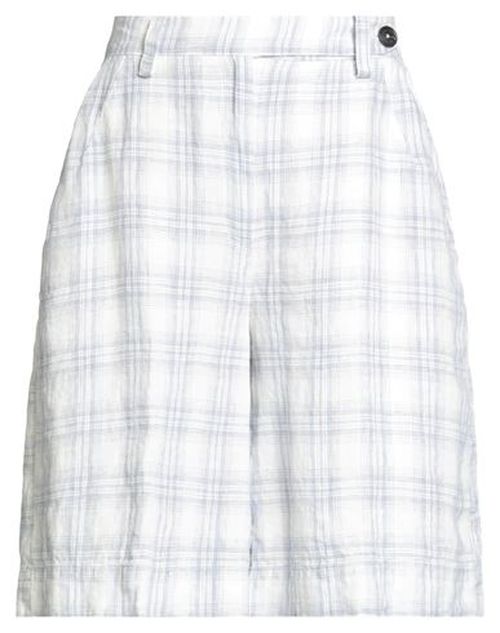 Woman Shorts & Bermuda Shorts White Size 2 Linen