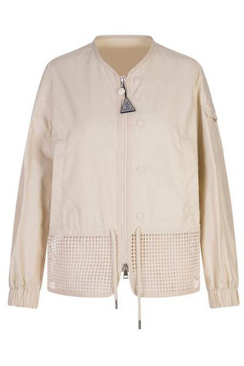Moncler Logo Patch Zip-Up Jacket