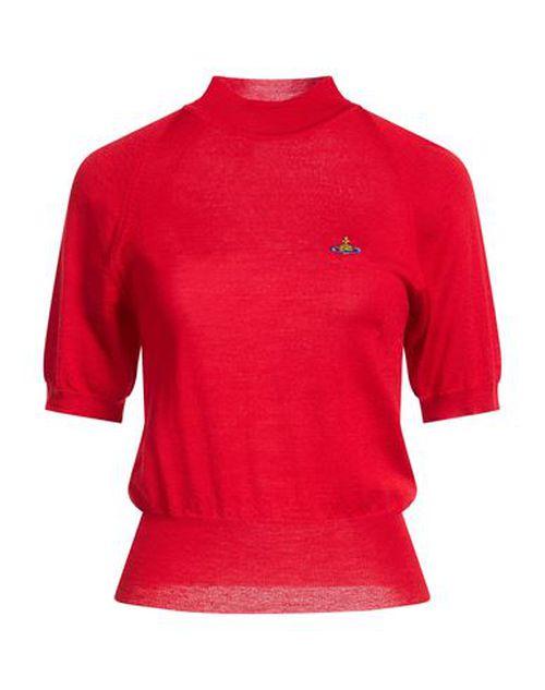Woman Sweater Red Size M Wool, Silk