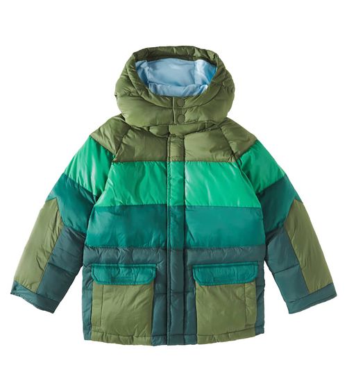 Scotch & Soda Kids Colorblocked puffer jacket
