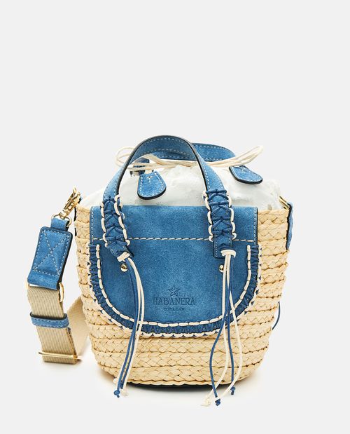 Habanera Suede Denim Handbag