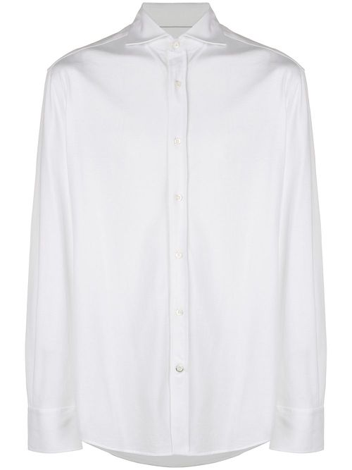 Slim-fit poplin shirt - White