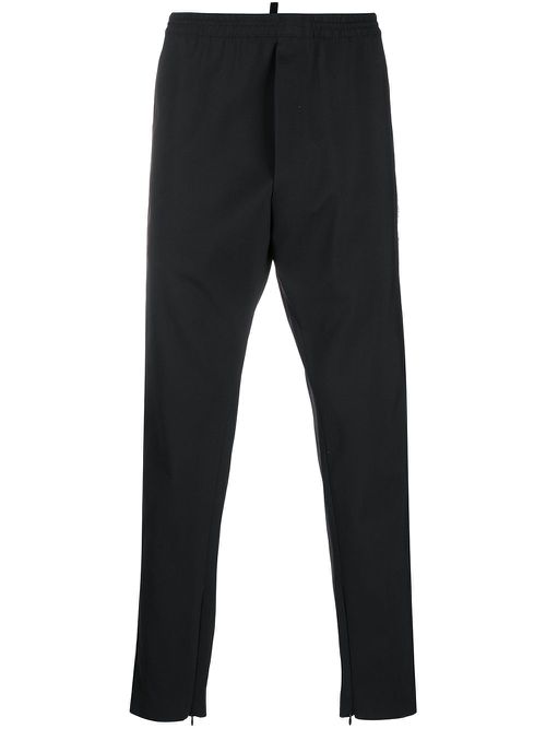 Logo band pull-on trousers - Black