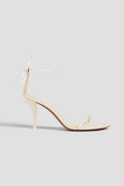 Narumi leather-blend sandals - White - EU 36