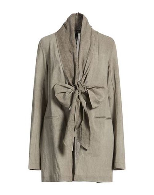 Woman Jacket Taupe Size 6 Cotton, Linen, Wool