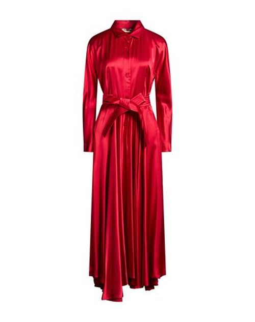 Woman Maxi dress Red Size 6 Viscose, Wool
