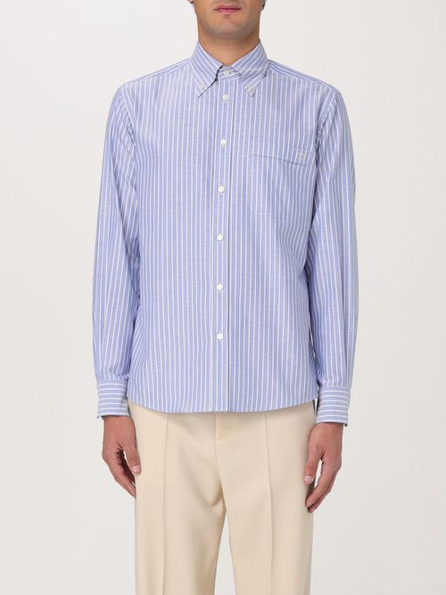 Shirt Men color Gnawed Blue