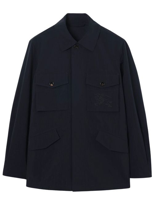 Stylish Men's Jacket with Stitched Pockets and Hidden Buttons