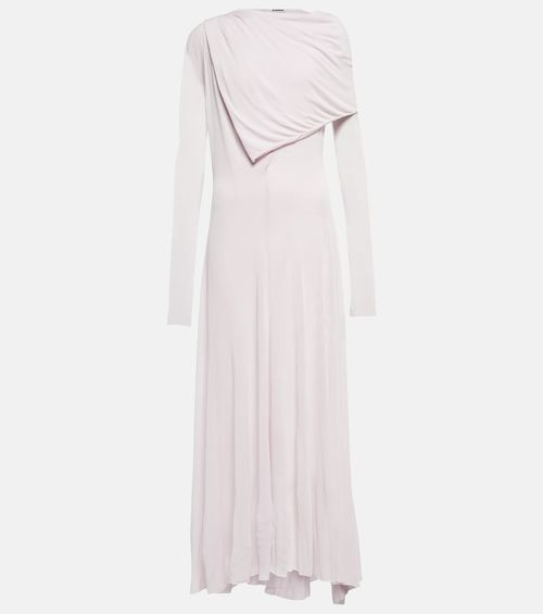 Draped crêpe gown