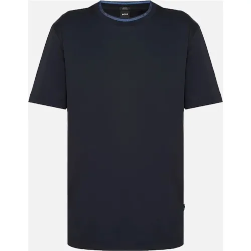 Men's Boss H-tessler 199 T Shirt Dark Blue - Size: 44