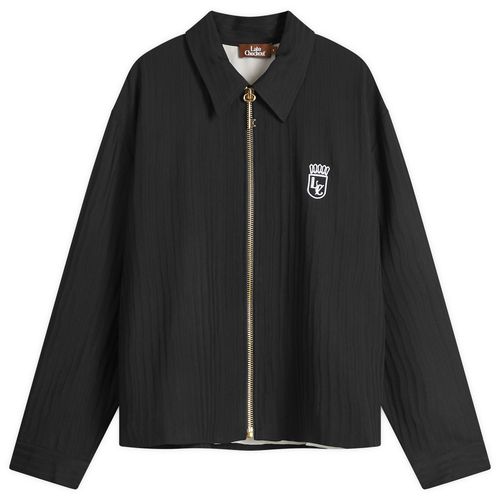 Late Checkout Men's Suitcase Zipper Jacket in Black