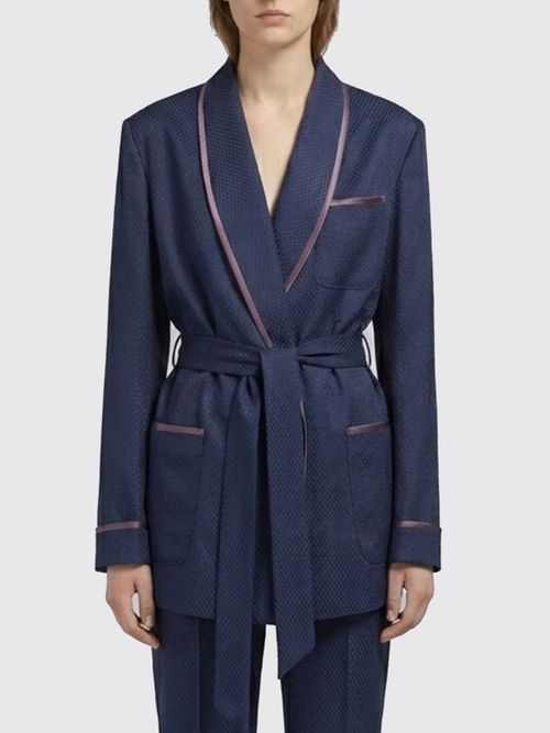Coat Woman color Blue