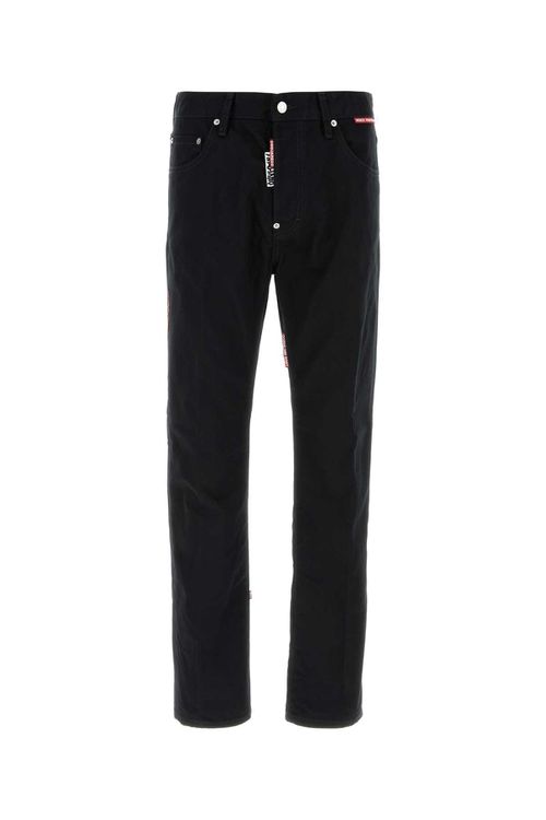 Black Denim Dsquared X Magliano Protesta 642 Jeans