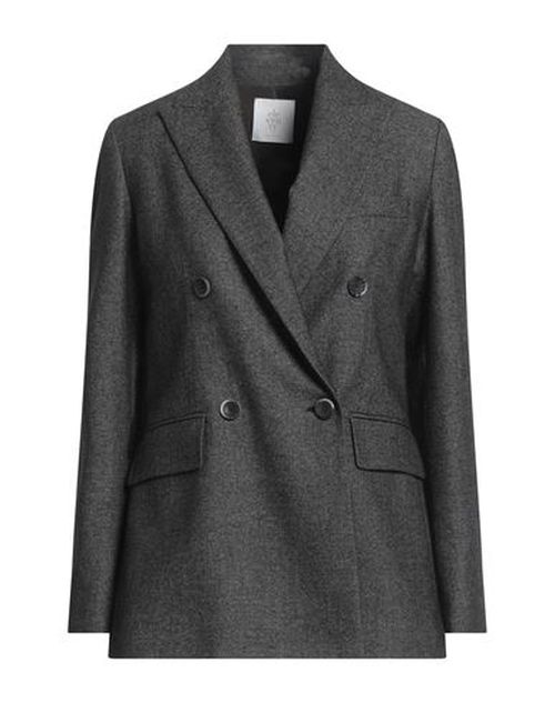 Woman Blazer Black Size 4 Wool, Cotton, Cashmere, Elastane
