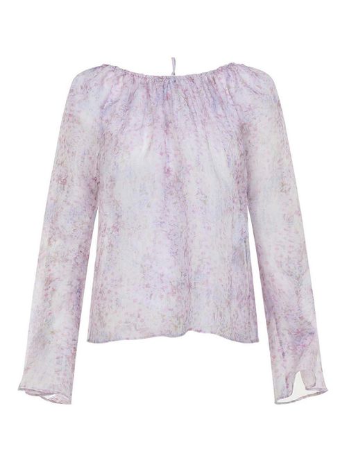 Printed Organza Blouse